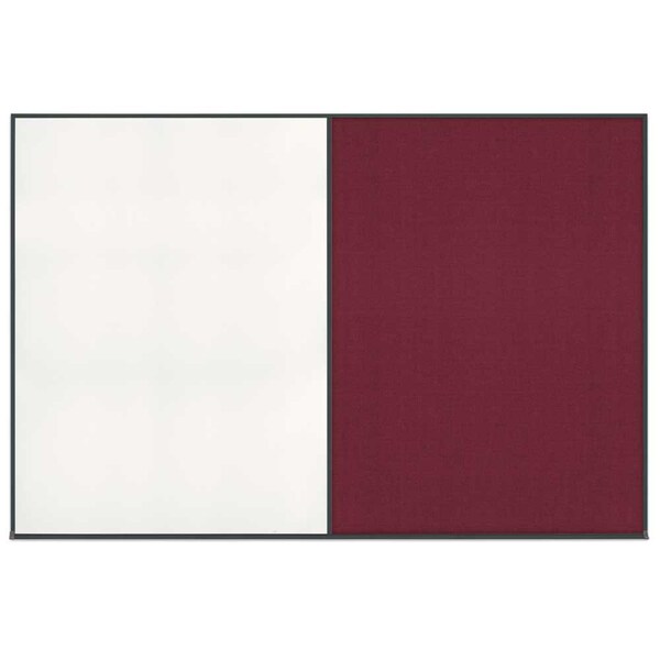 Enclosed Corkboard, 1 Door, 60"x36", 4" Fra